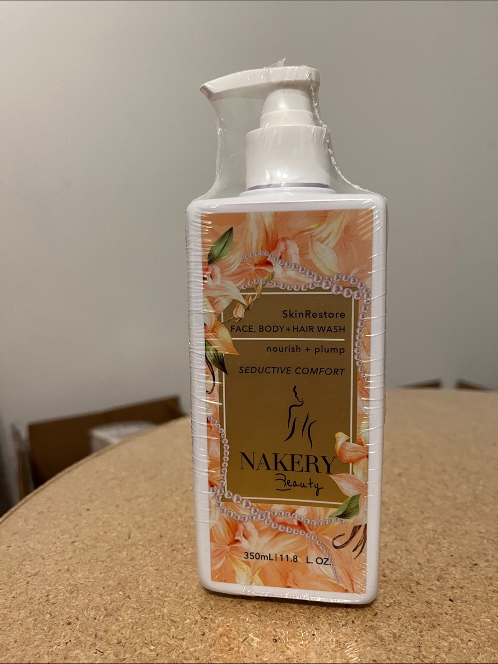 Nakery Beauty SkinRestore Face, Body & Hair Wash — Peach & Gold